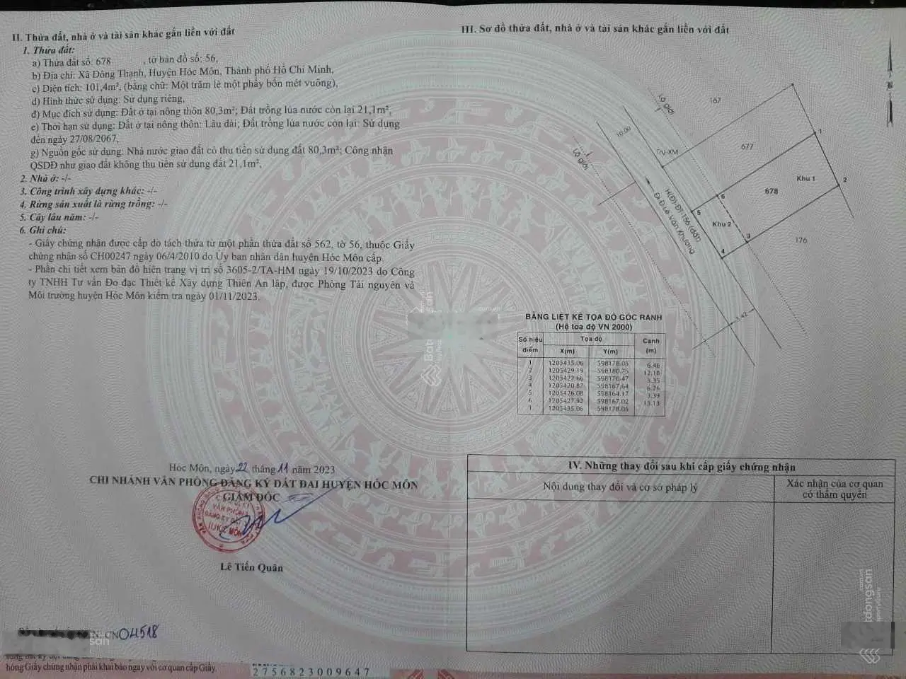 Bán nhà giá 2,83 tỷ, diện tích 105 m2, tại Đông Thạnh 8, xã Đông Thạnh, Hóc Môn