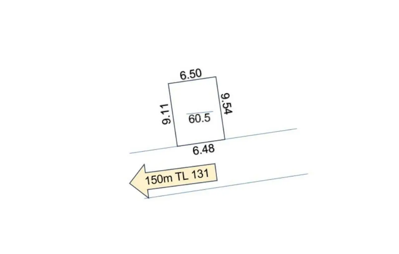 Bán đất Tân Minh, Sóc Sơn, DT 60.5 m2, mặt tiền 6.48m, nở hậu, sổ đỏ, cách tỉnh lộ chỉ 200m