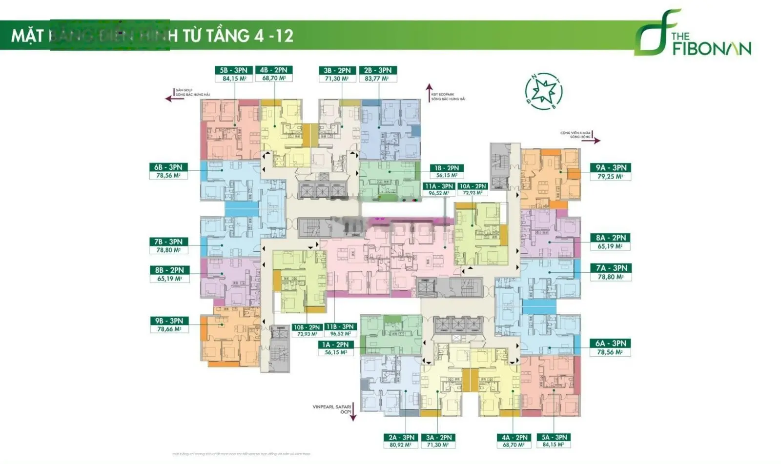 Trực tiếp CĐT The Fibonan bán CH 3PN chỉ 4,x tỷ HTLS 0% 18 tháng TTS CK 6% miễn phí 2 năm DV