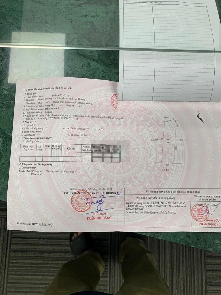 Cần bán nhanh 88m2 đất ngõ ô tô phố Lý Anh Tông P Hải Tân chỉ 1,67 tỷ