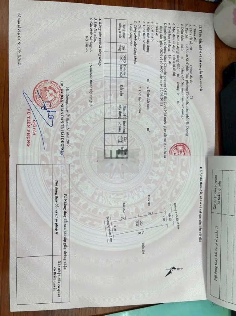 Cần bán gấp lô đất 68m2 kđt Vạn Phúc gần Hoàng Quốc Việt chỉ 3,09 tỷ