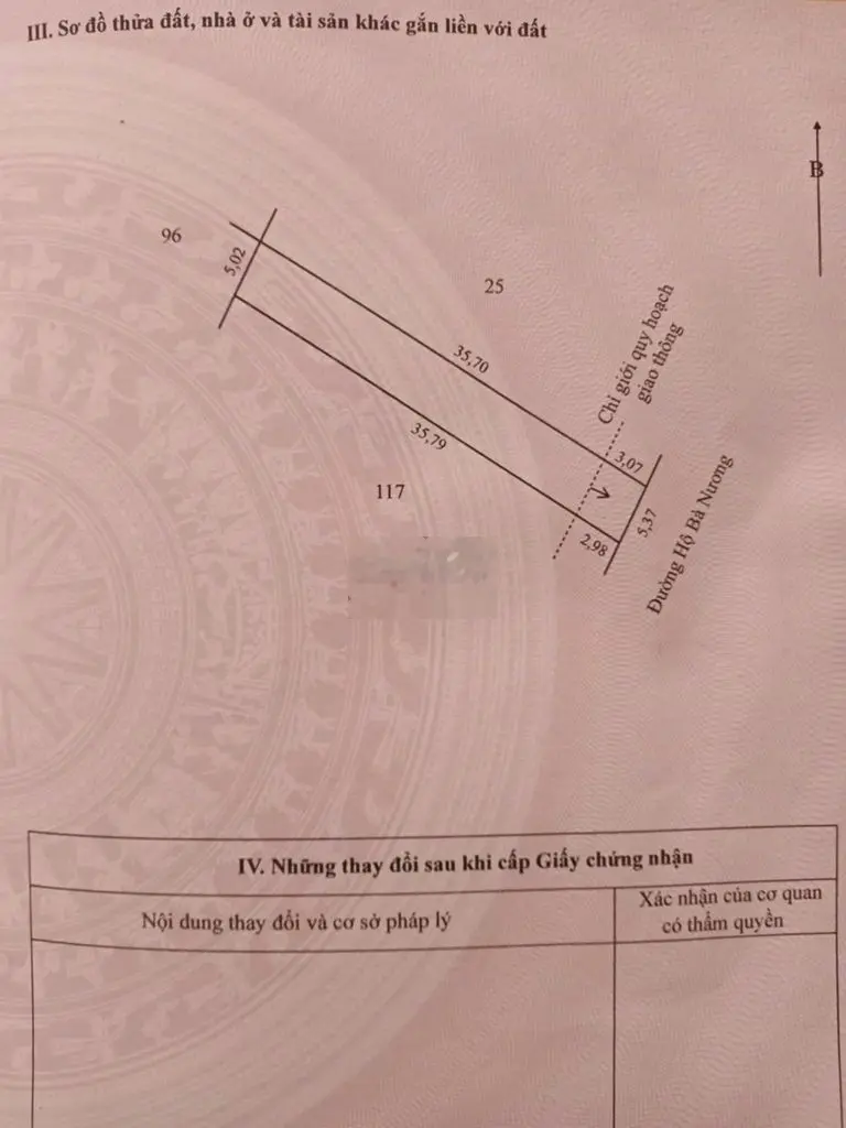 Bán đất nền đô thị -Tổng DT: 200,3m2. Khóm 1 - TT. Lai Vung.