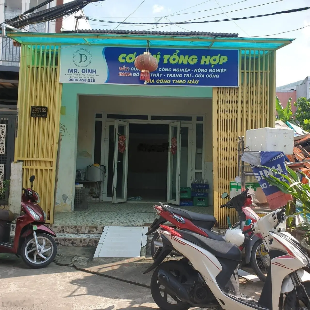 Nhà kiệt 96 Điện Biên Phủ, 104m2, 3 phòng ngủ, hướng Tây Bắc, sau lưng chợ Chính Gián