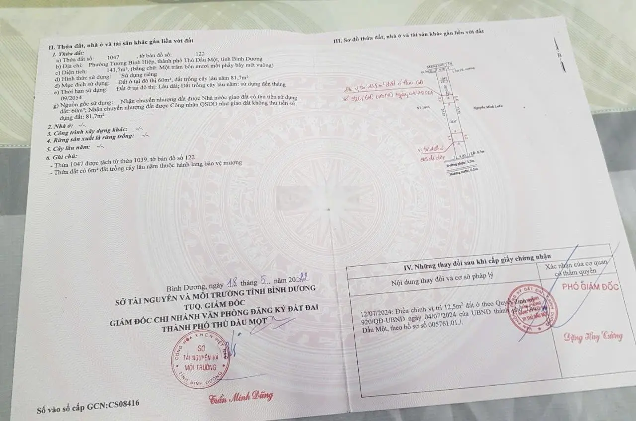 Nhà ở khu đẹp chợ Tương Bình Hiệp