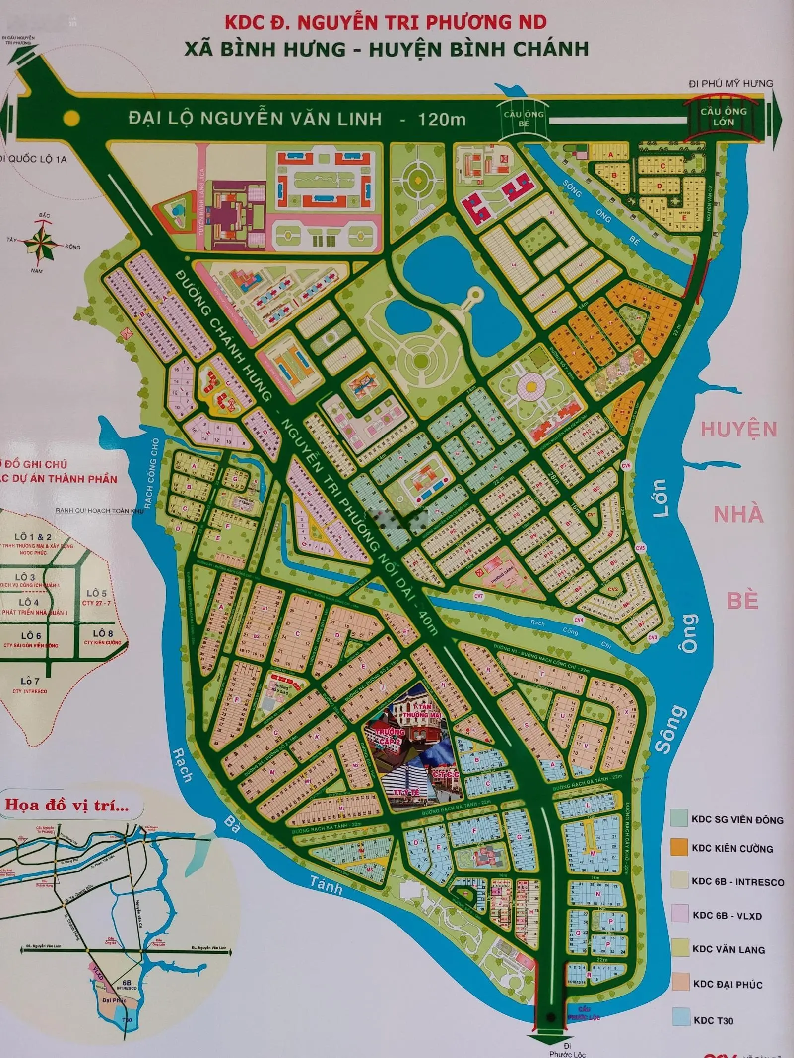 Cần bán gấp nền đất 100m2 (5x20m) giá 62 tr/m2. KDC Đại Phúc Green Villas, Xã Bình Hưng