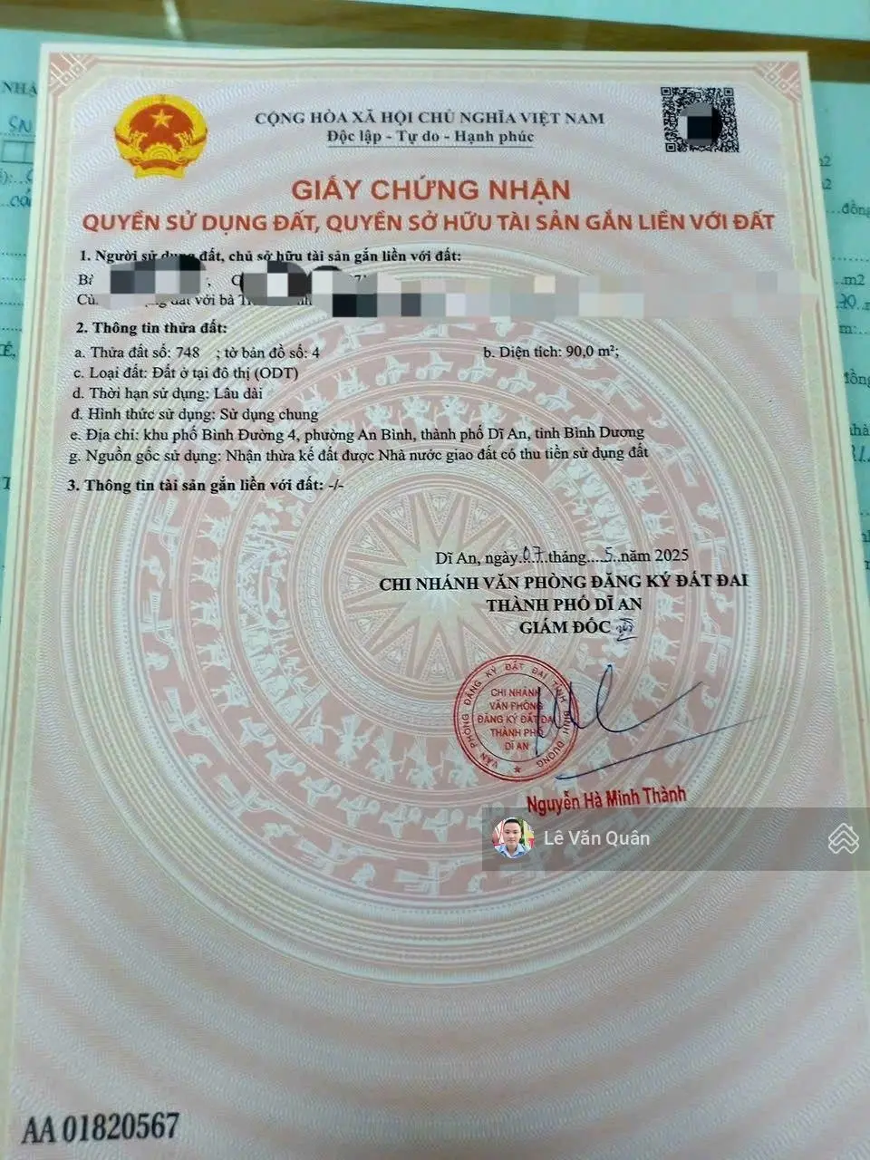 Bán rẻ nhà an bình dĩ an gần thủ đức