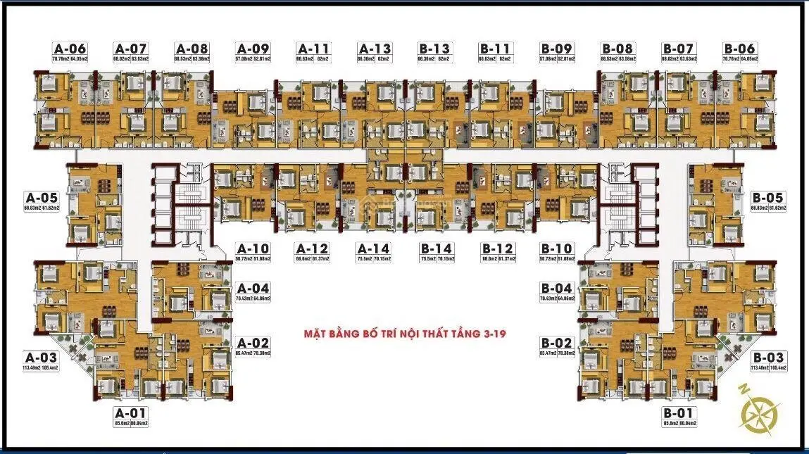 Siêu phẩm duy nhất tại Tecco Skyville, 2,45 tỷ vnd, 54 m2, 2 pn, 2 wc