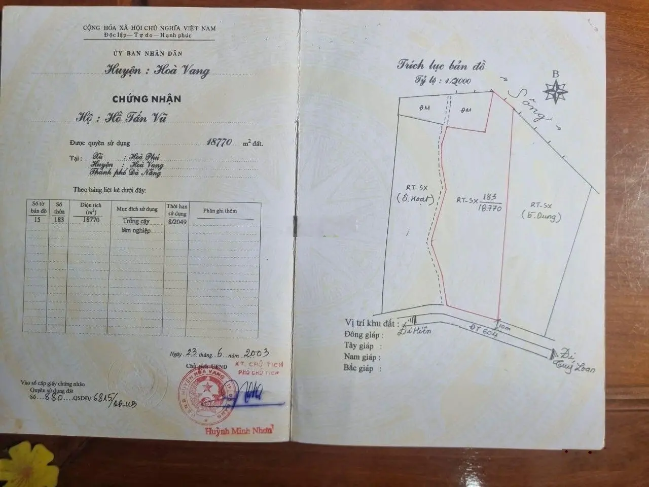 Chào bán 80.000m có 800m đất ở ngang mặt tiền 14G dài 450m suối chảy theo lô đất Hoà Phú Tp Đà Nẵng