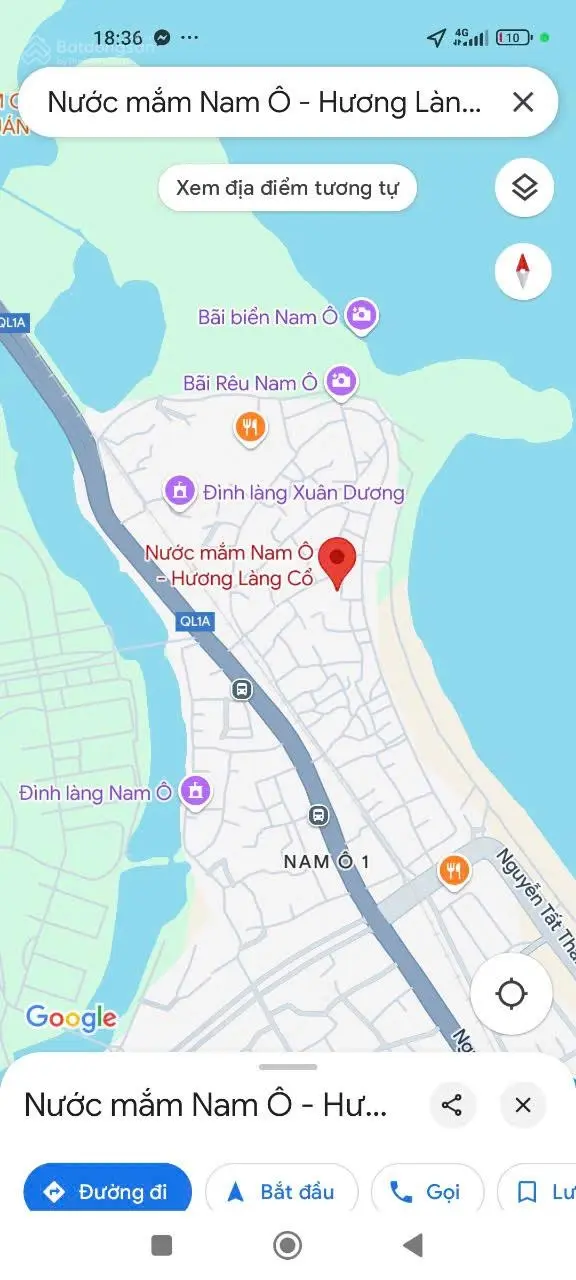 Nhà cấp 4 DT 146m2 ngang 10m, gần biển, khu Nam Ô 1, khu công viên sinh thái Nam Ô