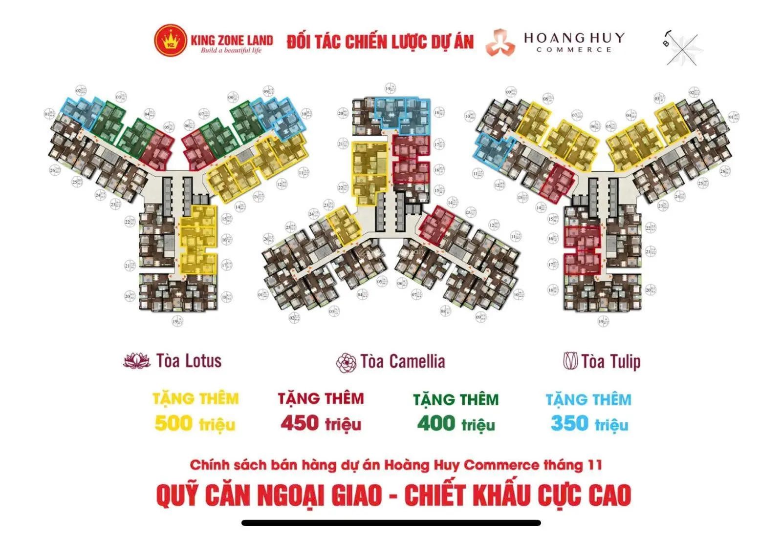 Bán căn hộ chung cư tại Hoàng Huy Commerce, chiết khấu khủng - quà tặng siêu hấp dẫn