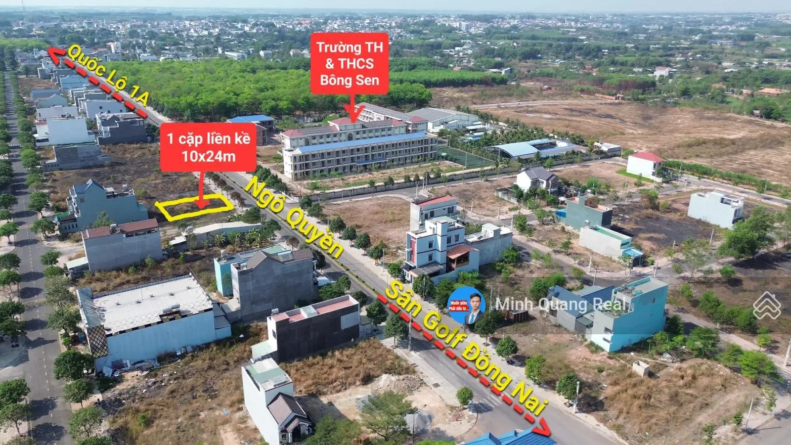 Cặp mặt tiền Ngô Quyền 10x24m siêu hiếm, trước cổng sân golf, trọn sổ 1 cặp 5,2 tỷ có bớt