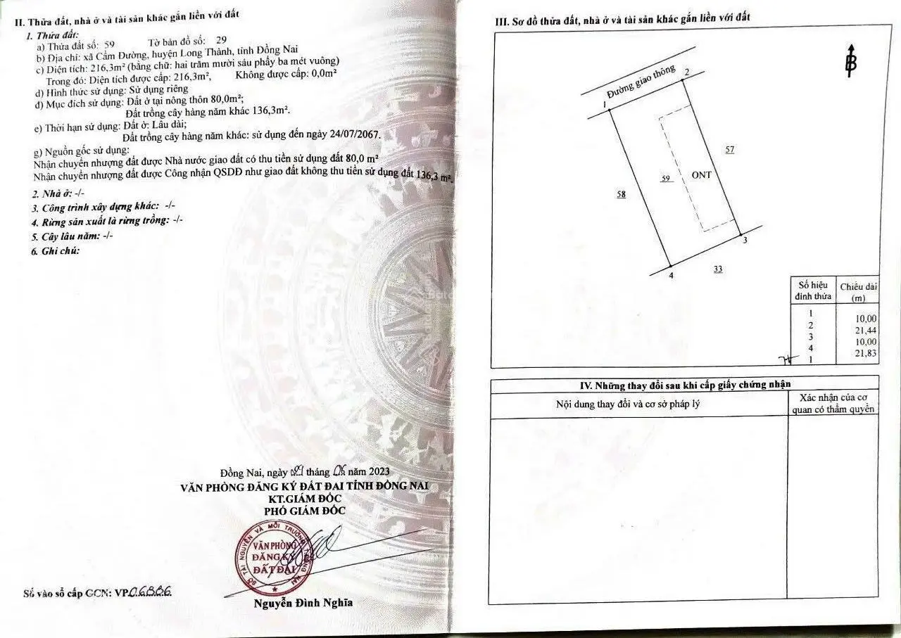 Cần bán đất Cẩm Đường - sát đường HL 10 - Vành Đai IV - ngay cổng sau sân bay LT