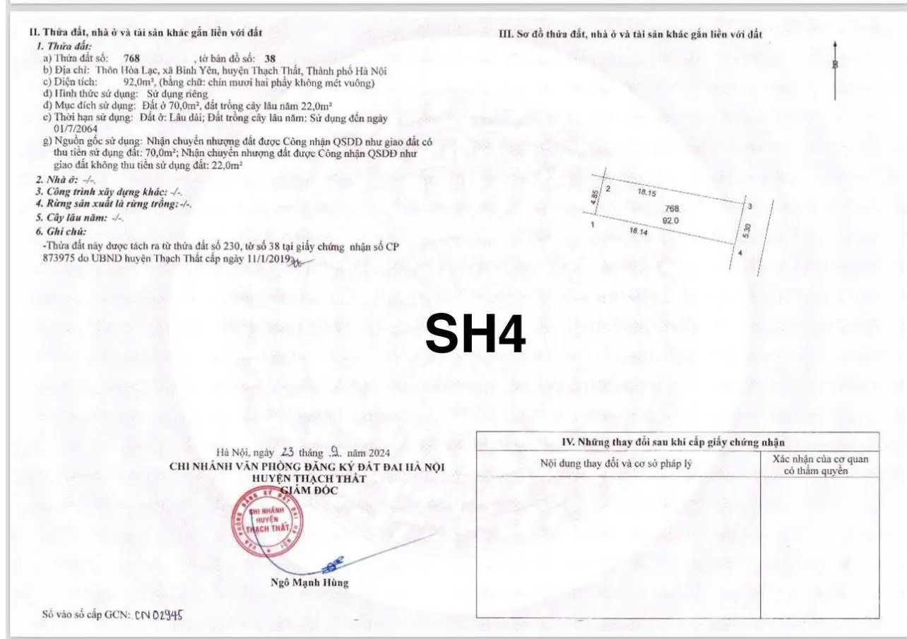 Đất nền Hoà Lạc giá rẻ - CHÍNH CHỦ
