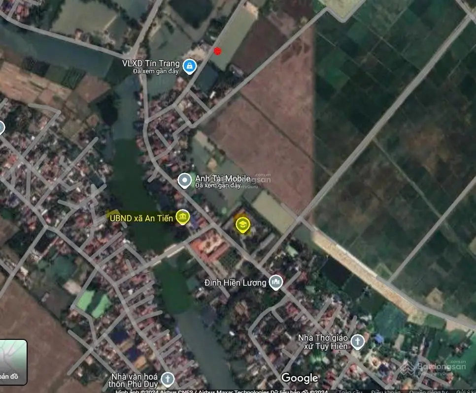 Bán đất tại xã An Tiến giá siêu hời chỉ 1,5 tỷ vnd 100m2 mặt tiền 5m