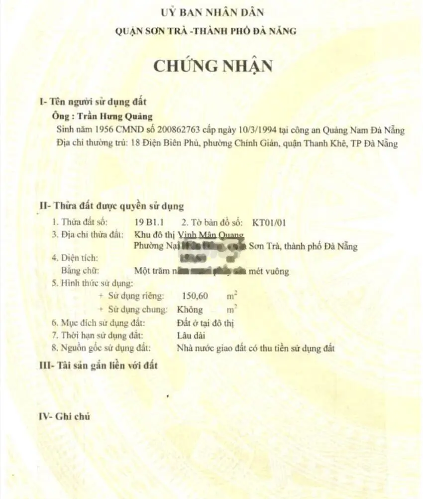 - Bán lô góc Lý Nhật Quang v Ngô Thì Hương đẹp.