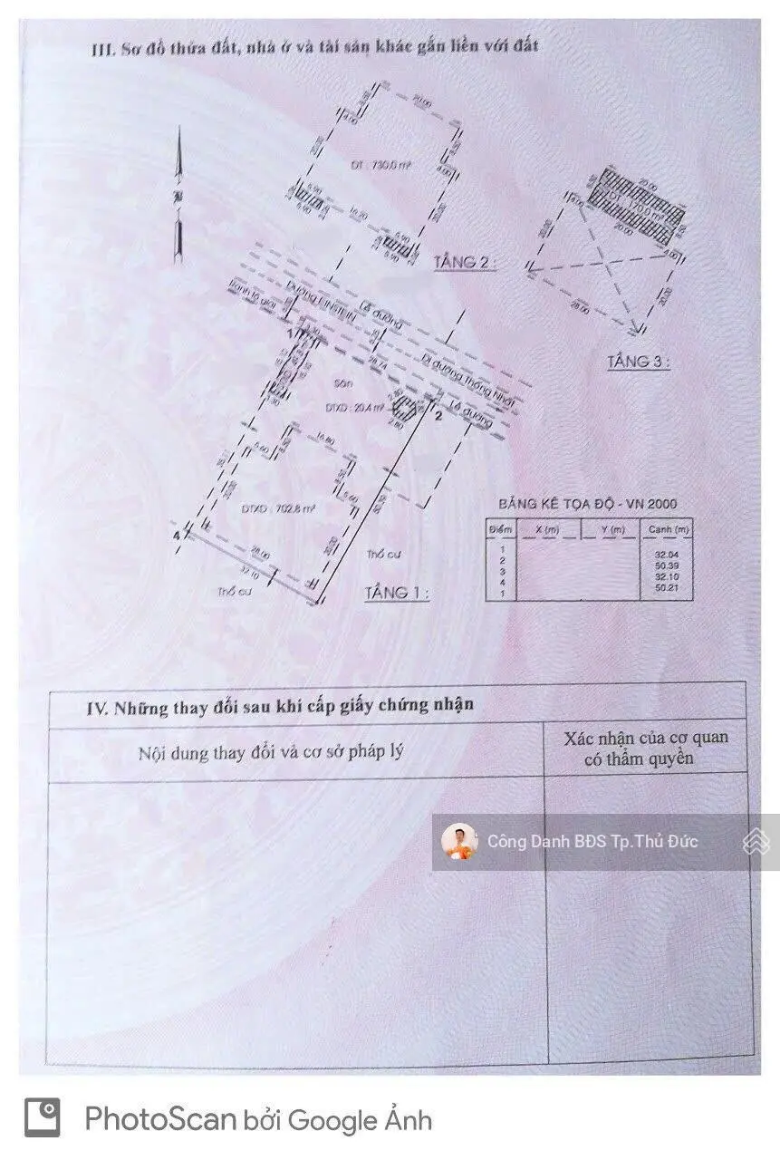 Chỉ 80Tr/m2 Nhà 3 Tầng đường Einstein P.Bình Thọ - 1613m2 (32x50) - Khu VIP nhất Tp.Thủ Đức