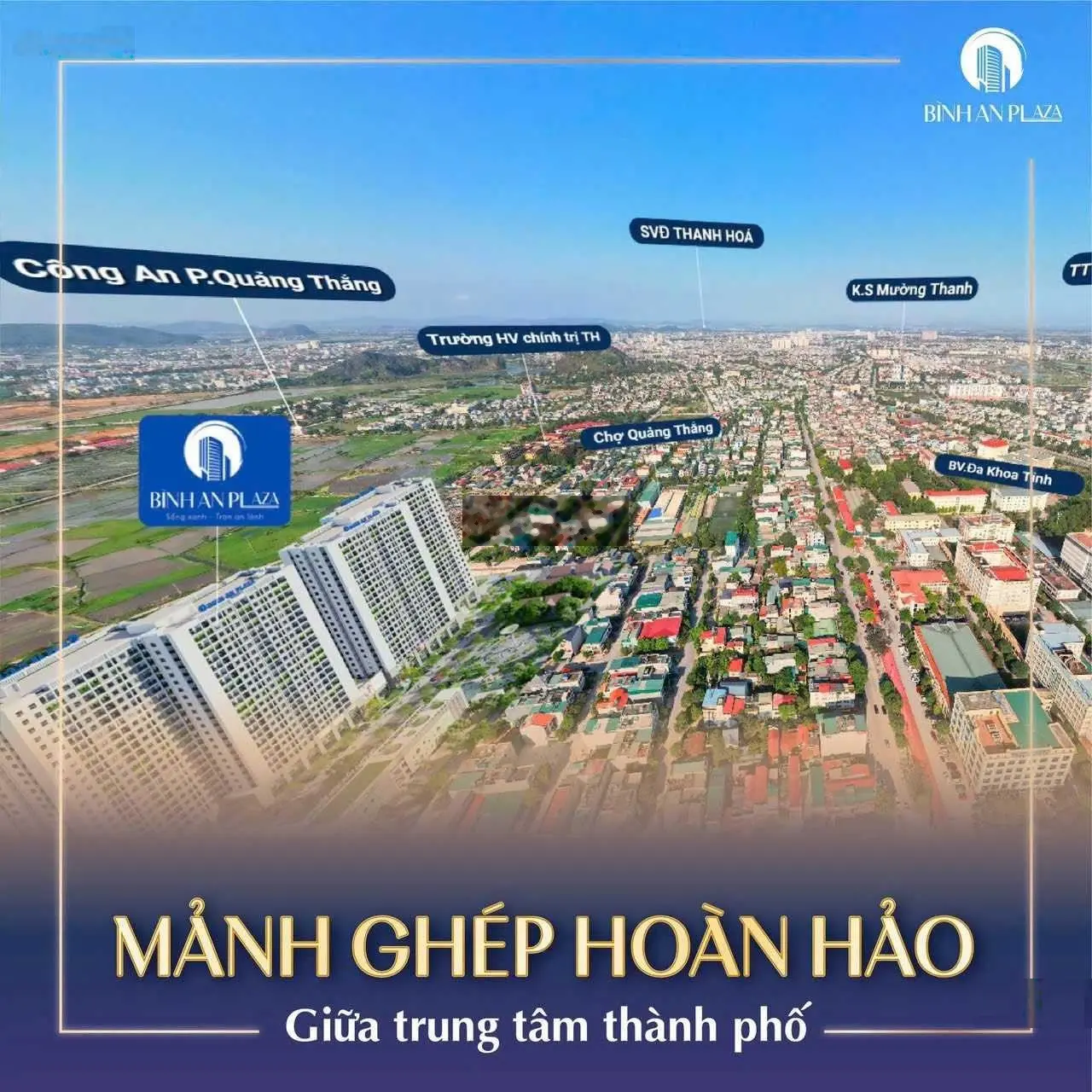 Bán căn góc B16 - 67 m2 tầng 15,16,17,18 chung cư Bình An Plaza Thanh Hoá