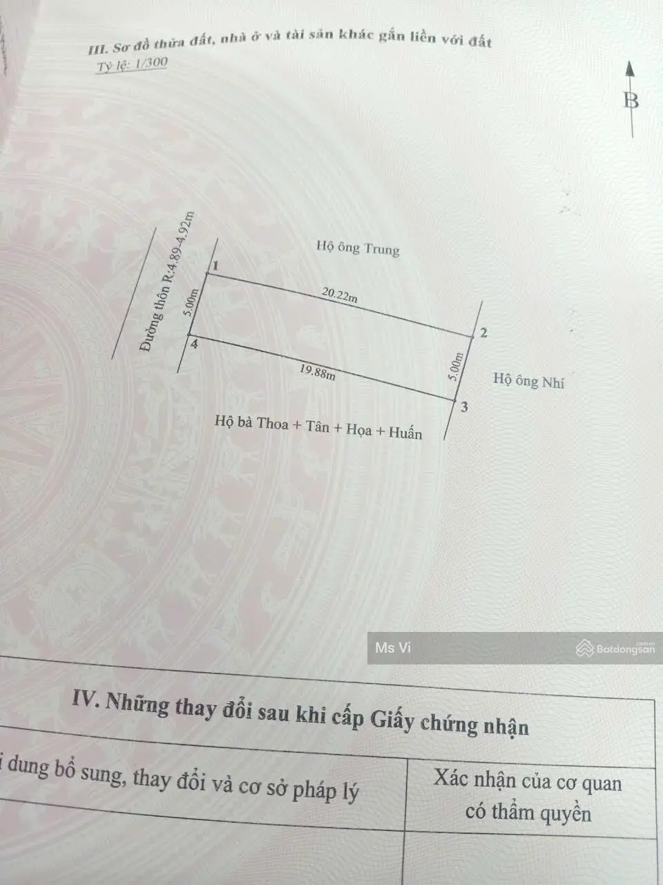Chính chủ gửi bán lô đất 100m2 tại Thôn Lâu Làng Hoa Động vị trí đẹp nhay gần đường bao sông Cấm