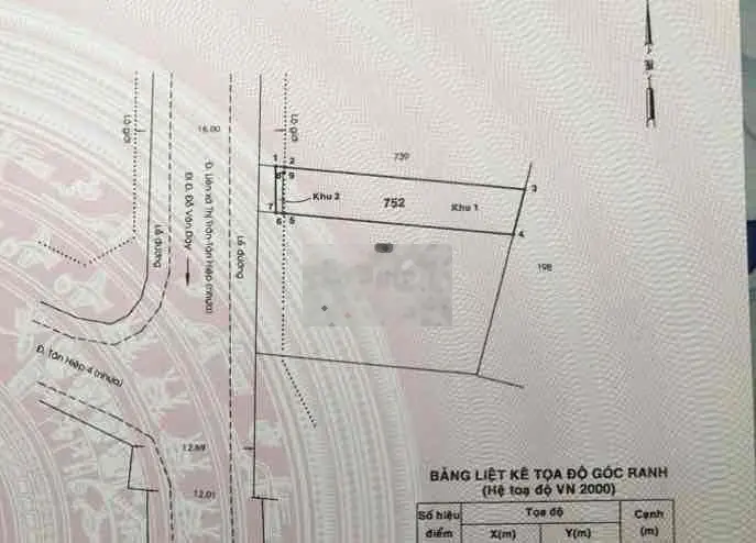 Bán lô đất mặt tiền kinh doanh Thị Trấn Tân Hiệp:5x30m