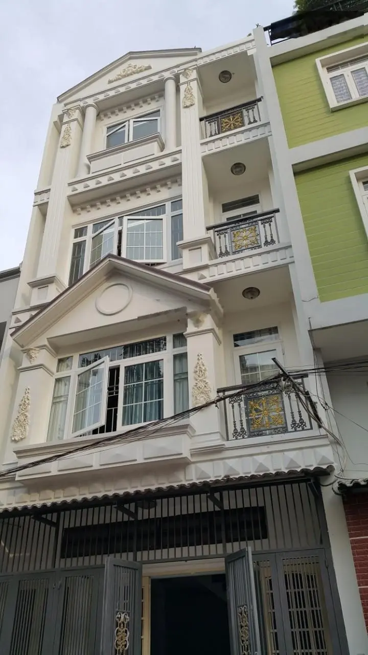 Bán nhà 4 tầng 92m2. HXH 5m P. 13, Q. Tân Bình, giá: 13 tỷ TL