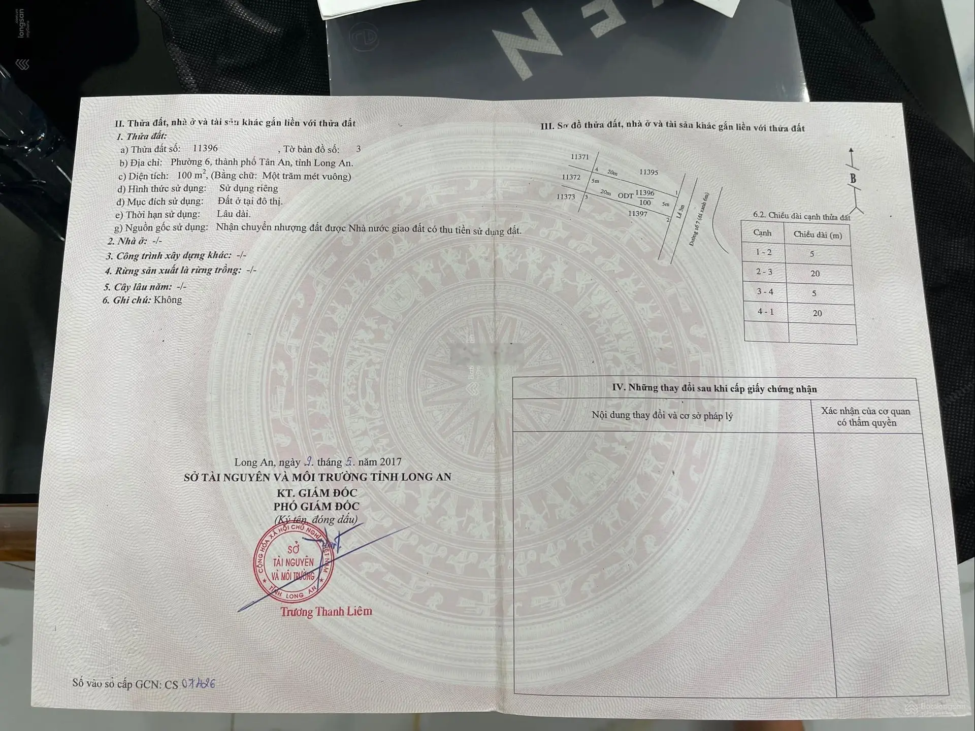 Chính chủ bán lô đất khu dân cư Việt Hoá, P6 giá 1 tỉ 080. Bank hỗ trợ 70%