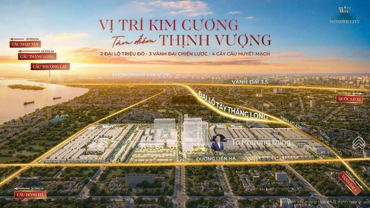 Hot! Mở bán đợt 1 Vinhomes Wonder City - Đan Phượng - Giá 201tr - CK 12% - Booking chỉ 200tr!