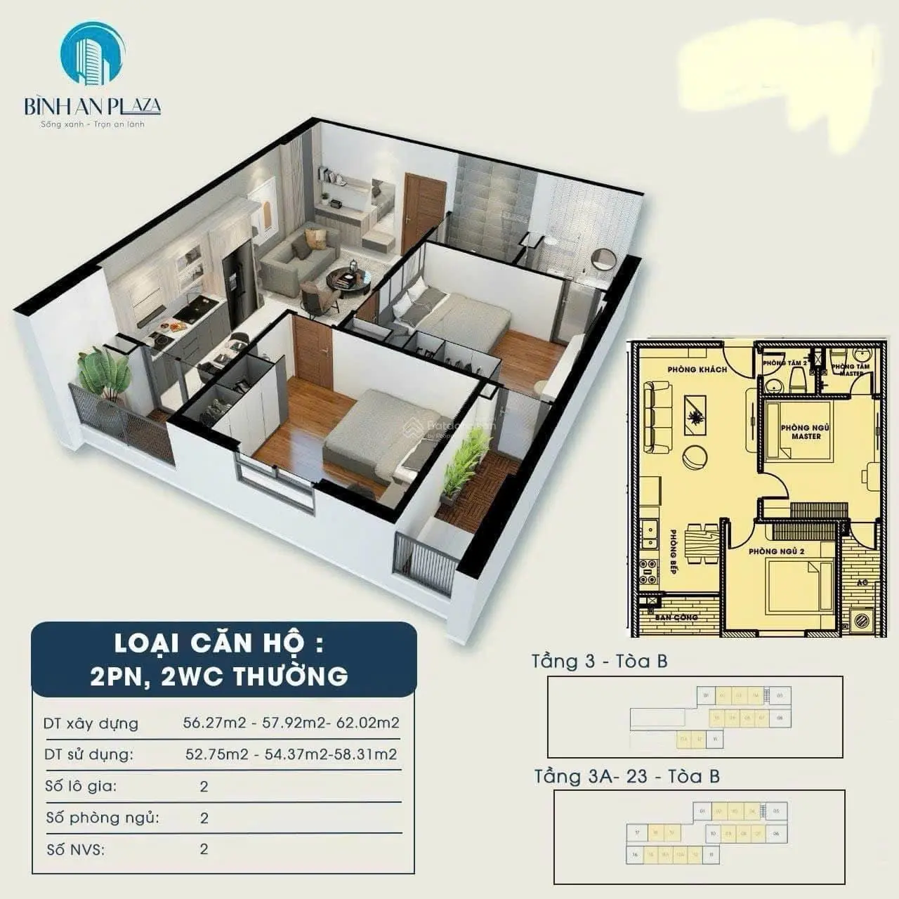 Quỹ căn vip nhất chung cư Bình An Plaza