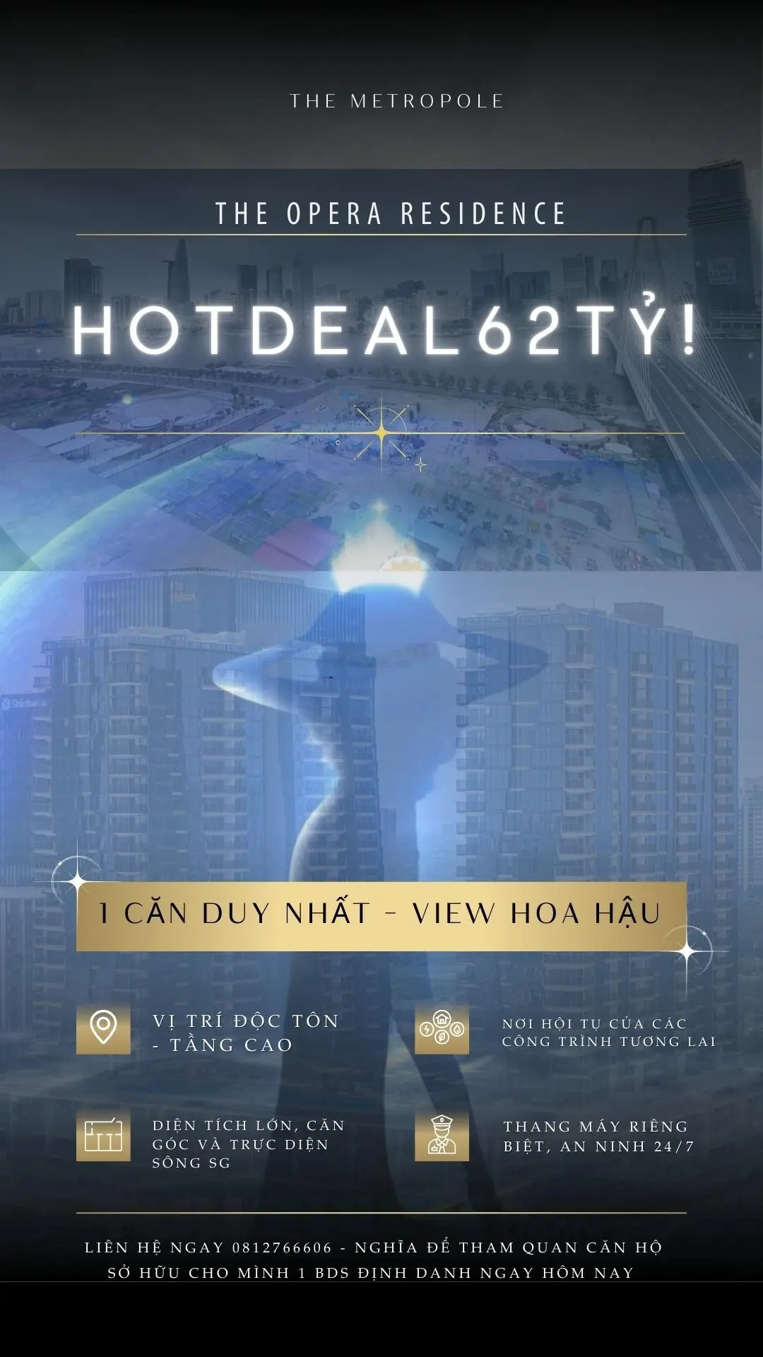 Căn hộ chung cư The Opera Residence giá 62 tỷ VND tại Thủ Thiêm