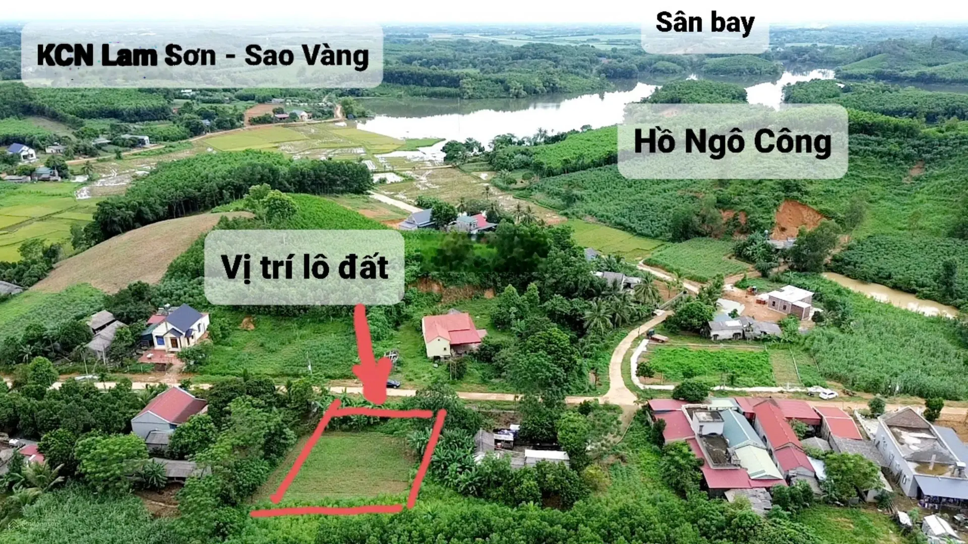 Xả lỗ sâu 1 lô bám đường chính xã Thọ Sơn siêu vip, tiềm năng, gần khu công nghiệp và sân bay