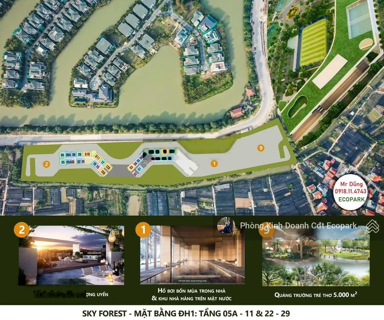 Hàng hiếm: Căn 2 phòng ngủ Sky Forest gần 80m2 - Vay BIDV - giá chỉ 4.1x tỷ - E. Dũng 0918 114 ***