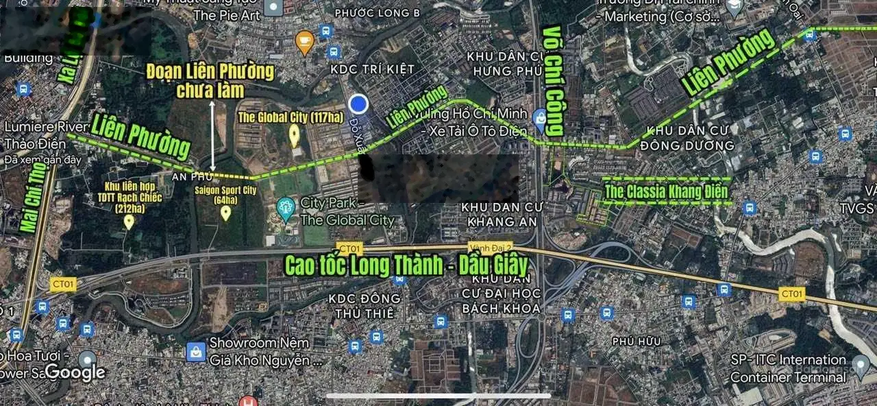 Đất nền dự án KDC Nam Long Q9. Giá đầu tư