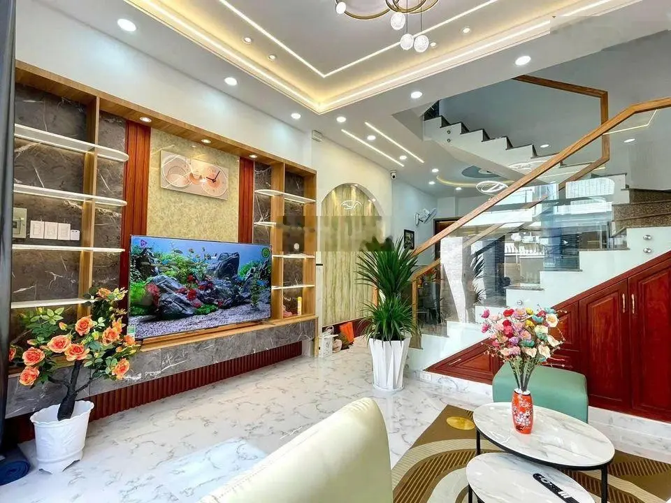 GIÁ SIÊU HẤP DẪN CHỈ 3TY5 , SỞ HỮU NHÀ 50M2, 1T2L, 4PN,5WC, FULL NT , HẺM SIÊU TO 5M ,SHR