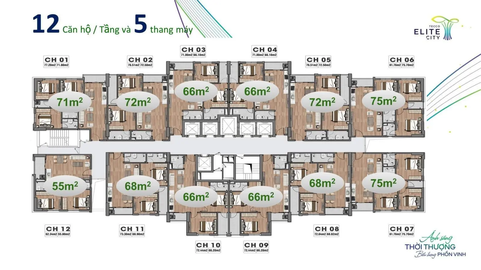 Mở bán quỹ căn hộ 2PN, 3PN tại Tecco Elite City Thái Nguyên - Vốn 800 triệu, cho thuê 245 triệu