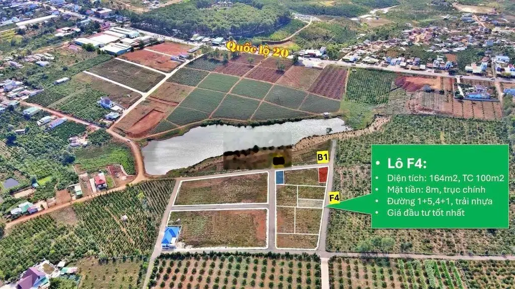 Chủ gốc cần bán nền biệt thự có thổ Di Linh