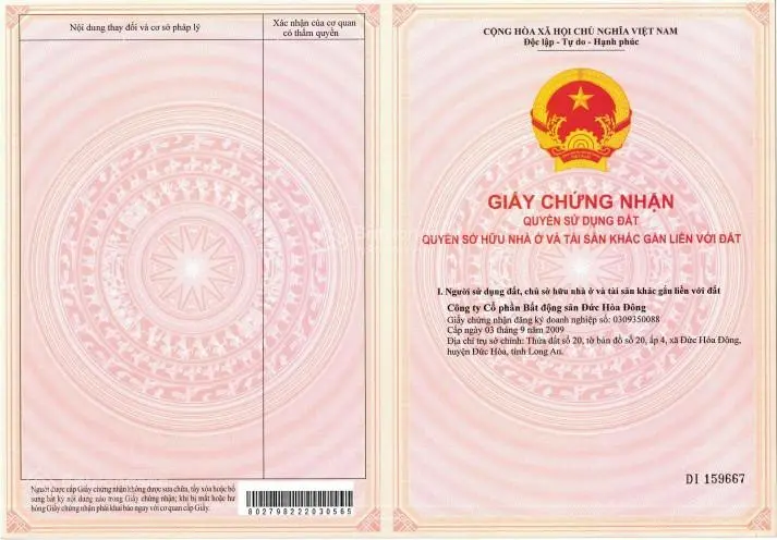 Đất nền giá tốt - giáp Bình Chánh - sổ hồng riêng, thổ cư 100%