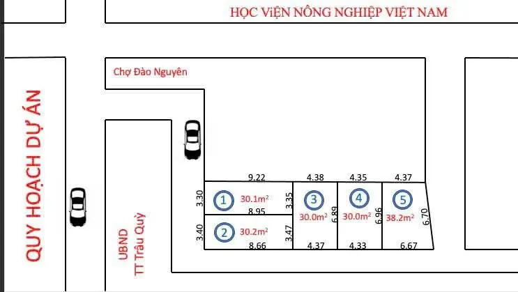 CC bán đất Đào Nguyên, Trầu Quỳ, tách lô đẹp, ô tô 4 chỗ đỗ cửa, sổ đỏ trao tay, pháp lý minh bạch