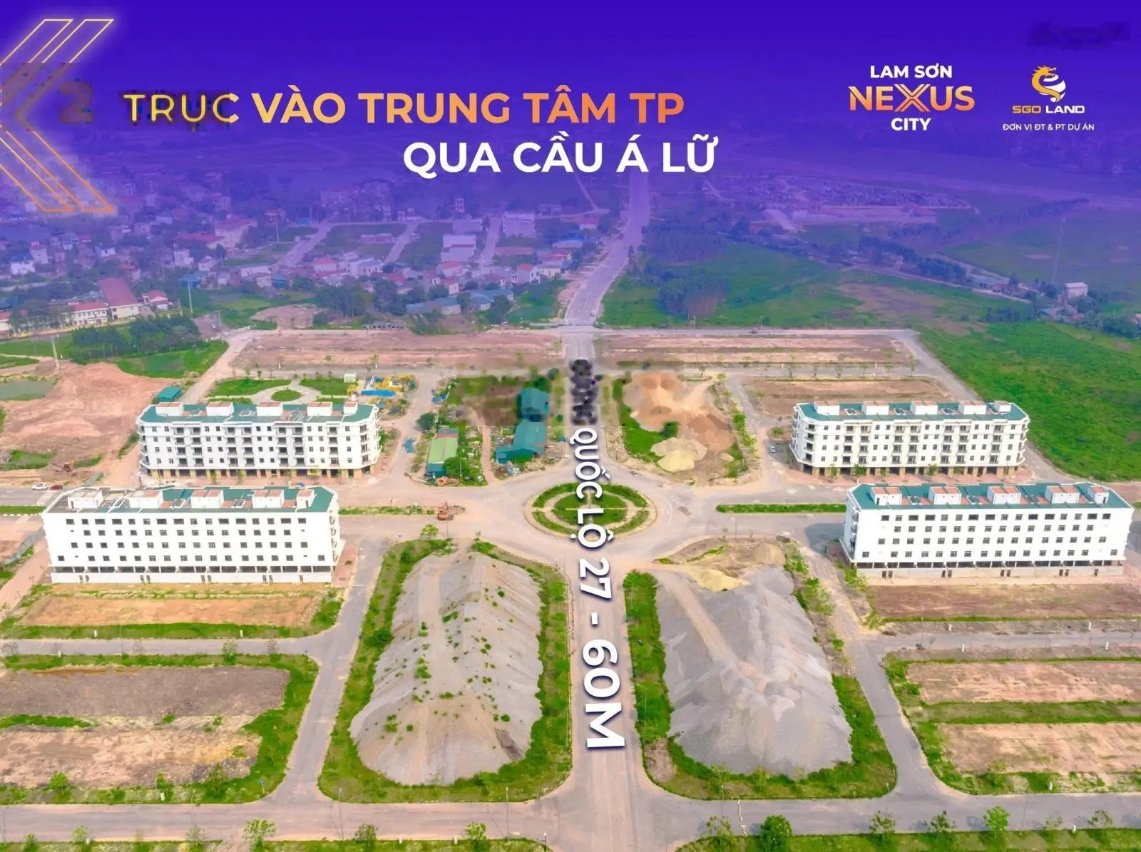 Duy nhất 1 lô ngoại giao làn 2 đường 48m Lam Sơn, TP Bắc Giang