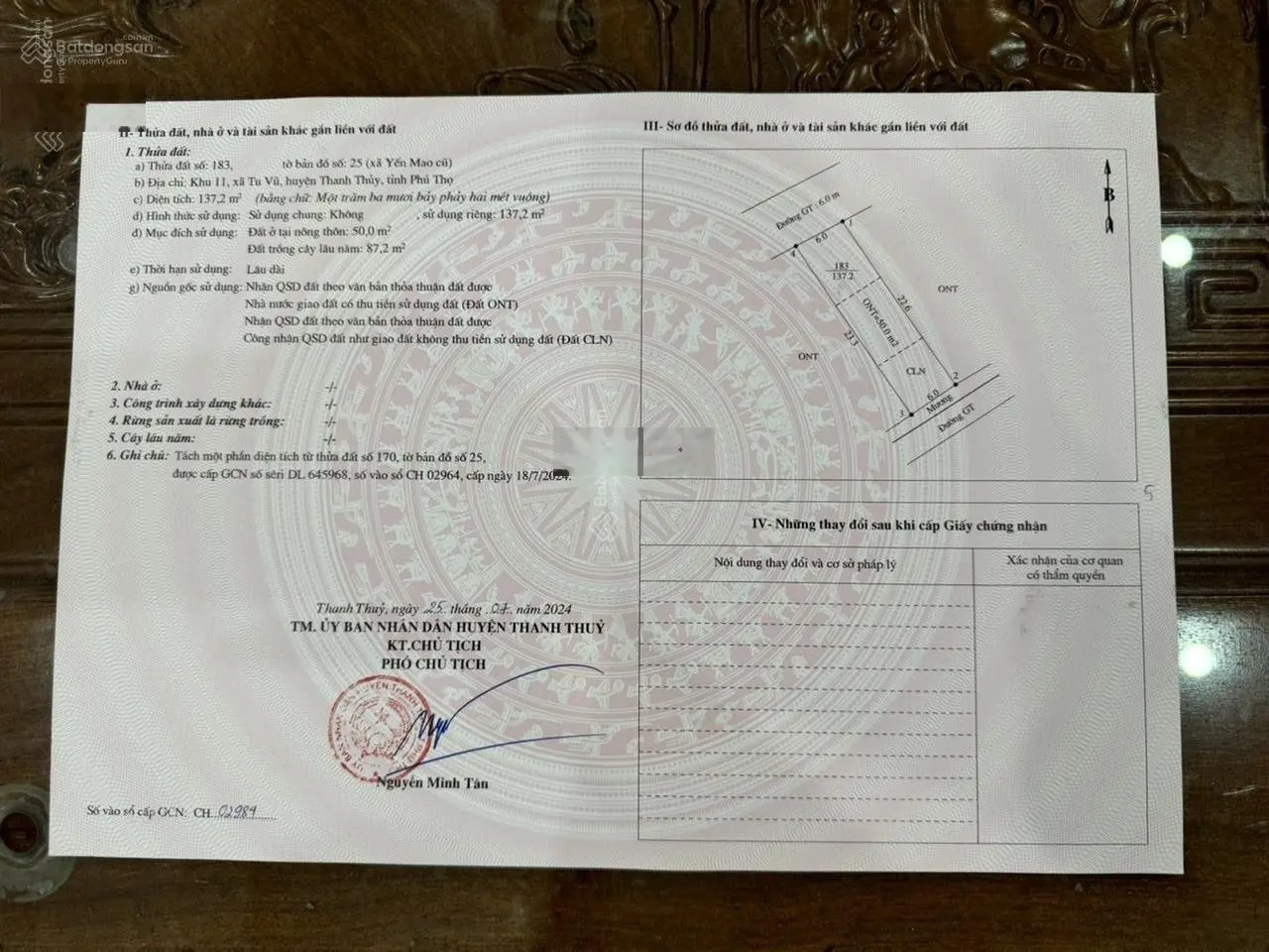 Bán đất tại đường Tỉnh Lộ 317, giá 400 triệu vnd, diện tích 130m2
