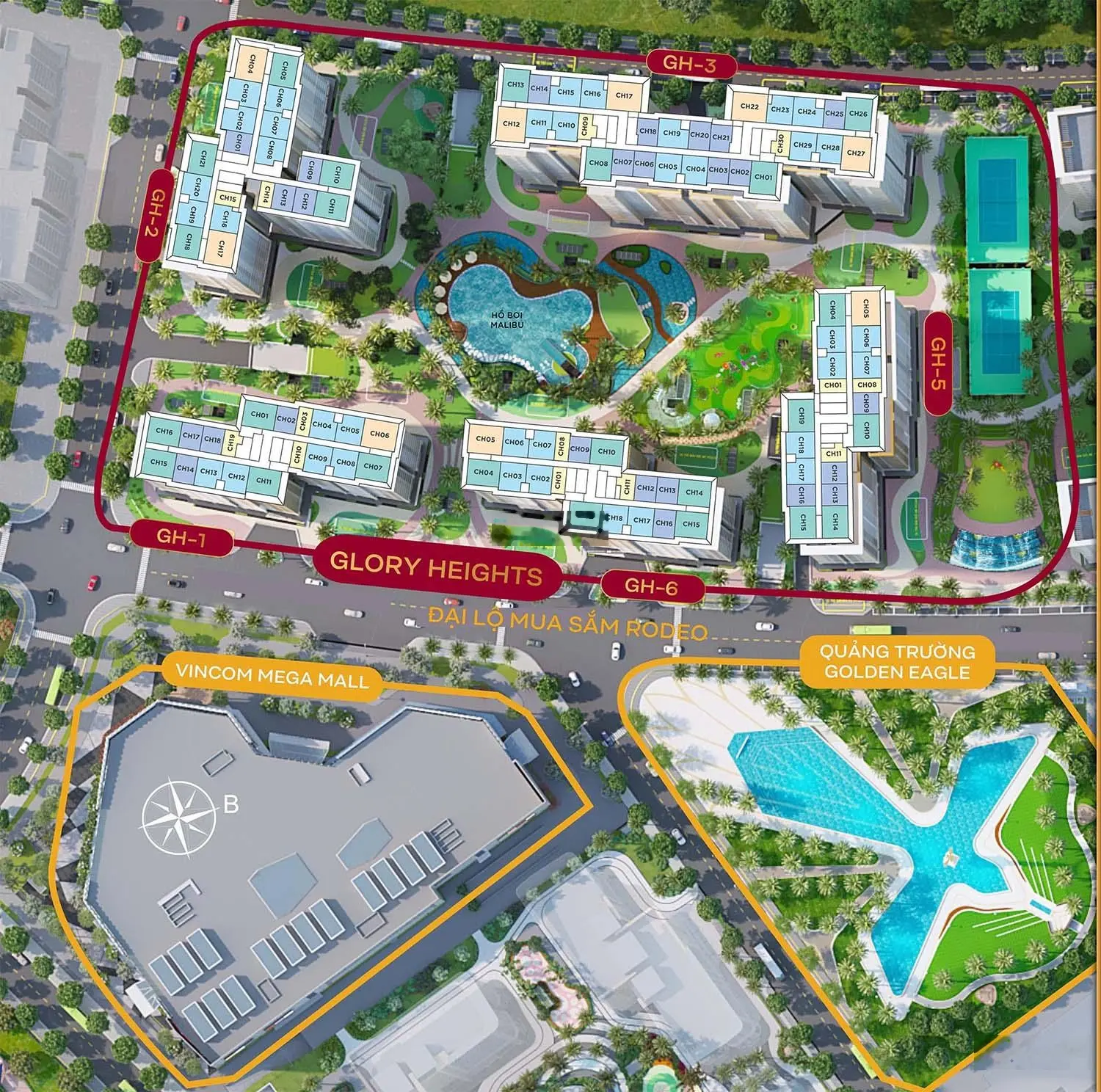 Bán căn hộ chung cư tại gLory Heights - Vinhomes Grand Park, giá ưu đãi 3,5 tỷ vnd, 53,4 m2