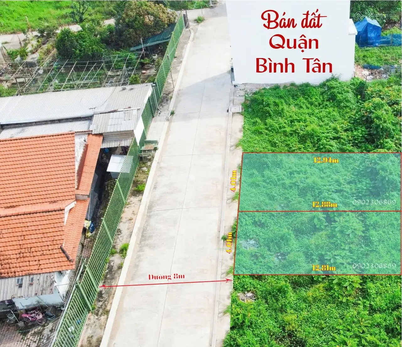 Bán nền 4x13m quận Bình Tân TPHCM đường ô tô, ra Tỉnh Lộ 10, gần trường THPT Bình Tân