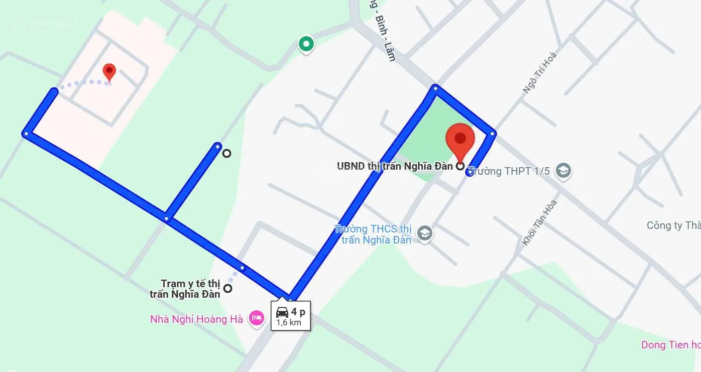Cần bán đất tại khối tân minh, ngay gần đường 1/5, 12,5tr/m2, dt 264m2 sổ đỏ chính chủ