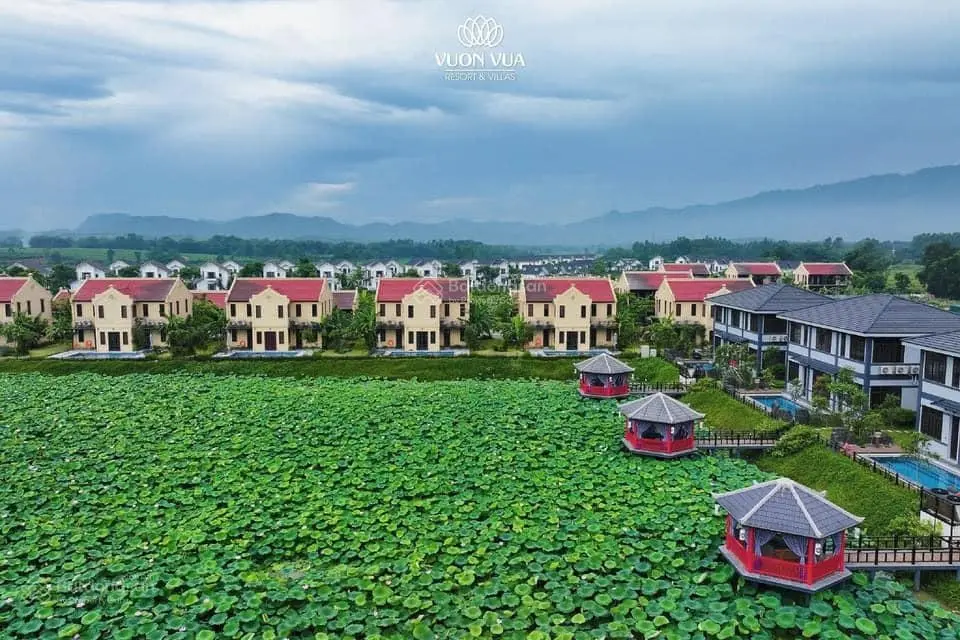 Quỹ Villa Vườn Vua Resort Thanh Thủy, View hồ sen, khoáng nóng, 40 tiện ích nghỉ dưỡng tuyệt đỉnh