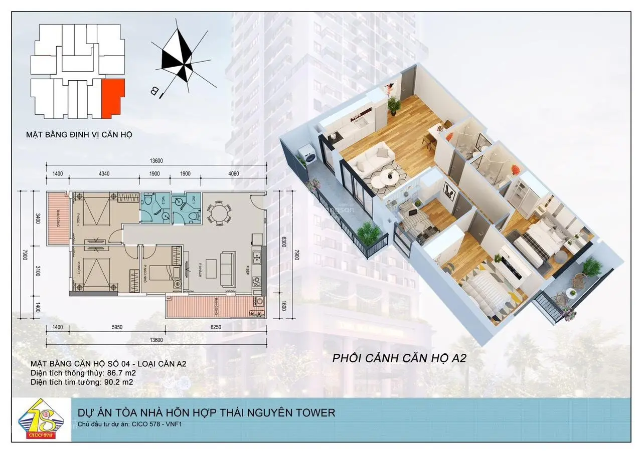 Chính Chủ Bán Căn 3 Ngủ 2 Vệ Sinh. View Phố Đi Bộ, Quảng Trường