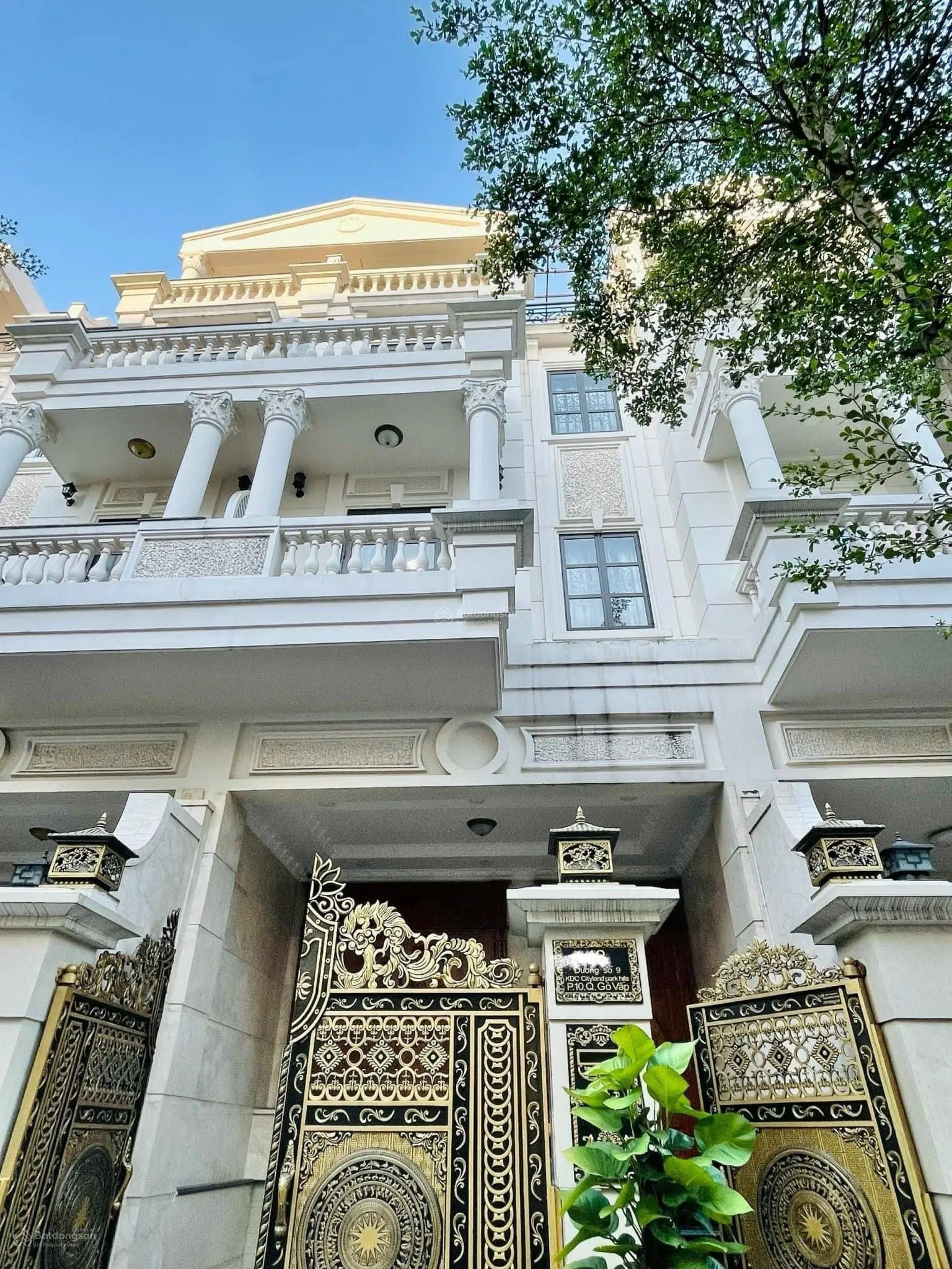 Biệt thự khu Cityland Phường 10 4 tầng 1 hầm 4pn 5wc Gò Vấp