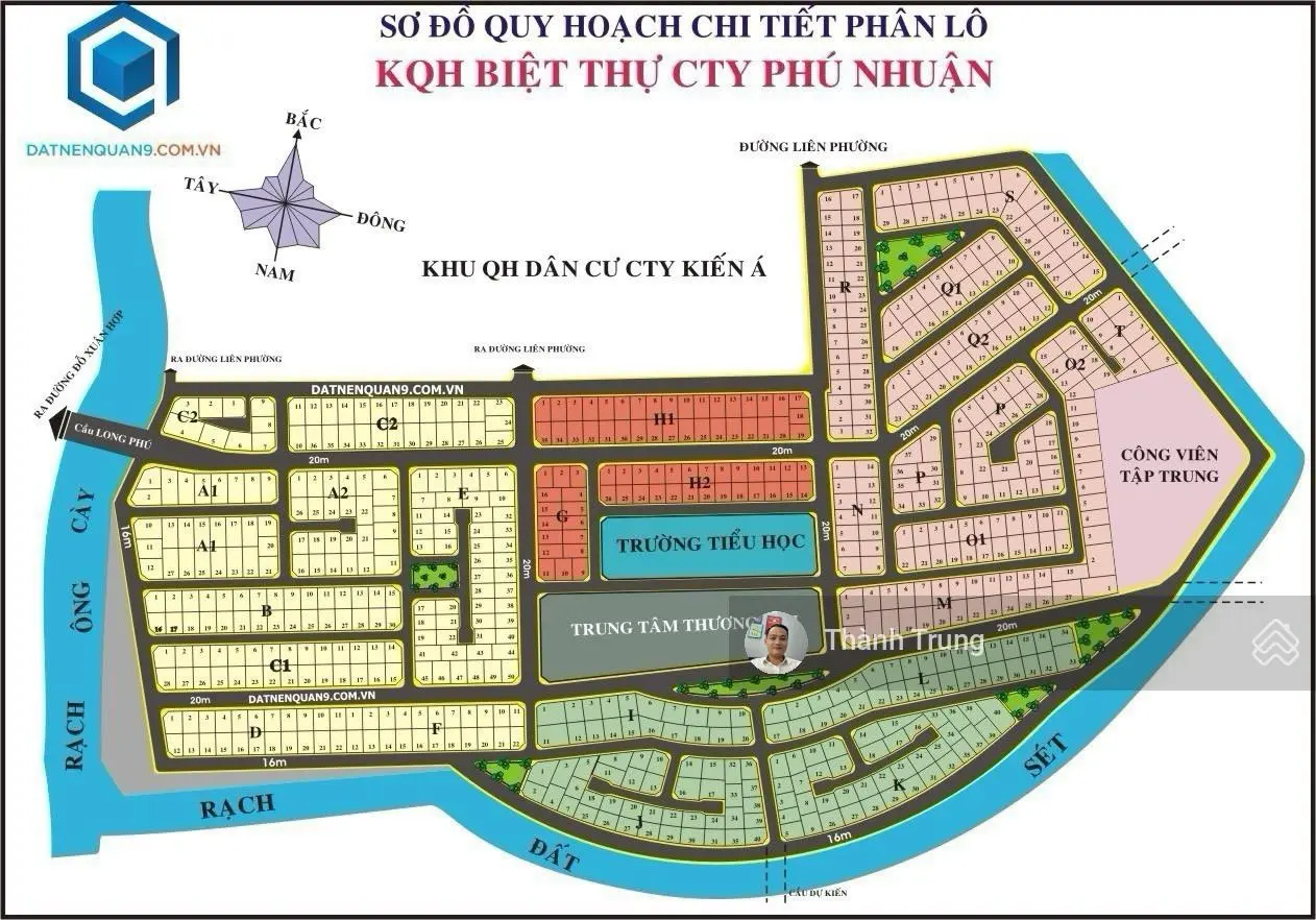 Chính chủ cần tiền gửi bán nền đất lô C. KDC Phú Nhuận 290m2 giá 22tỷ. Hàng thật giá thật bán nhanh