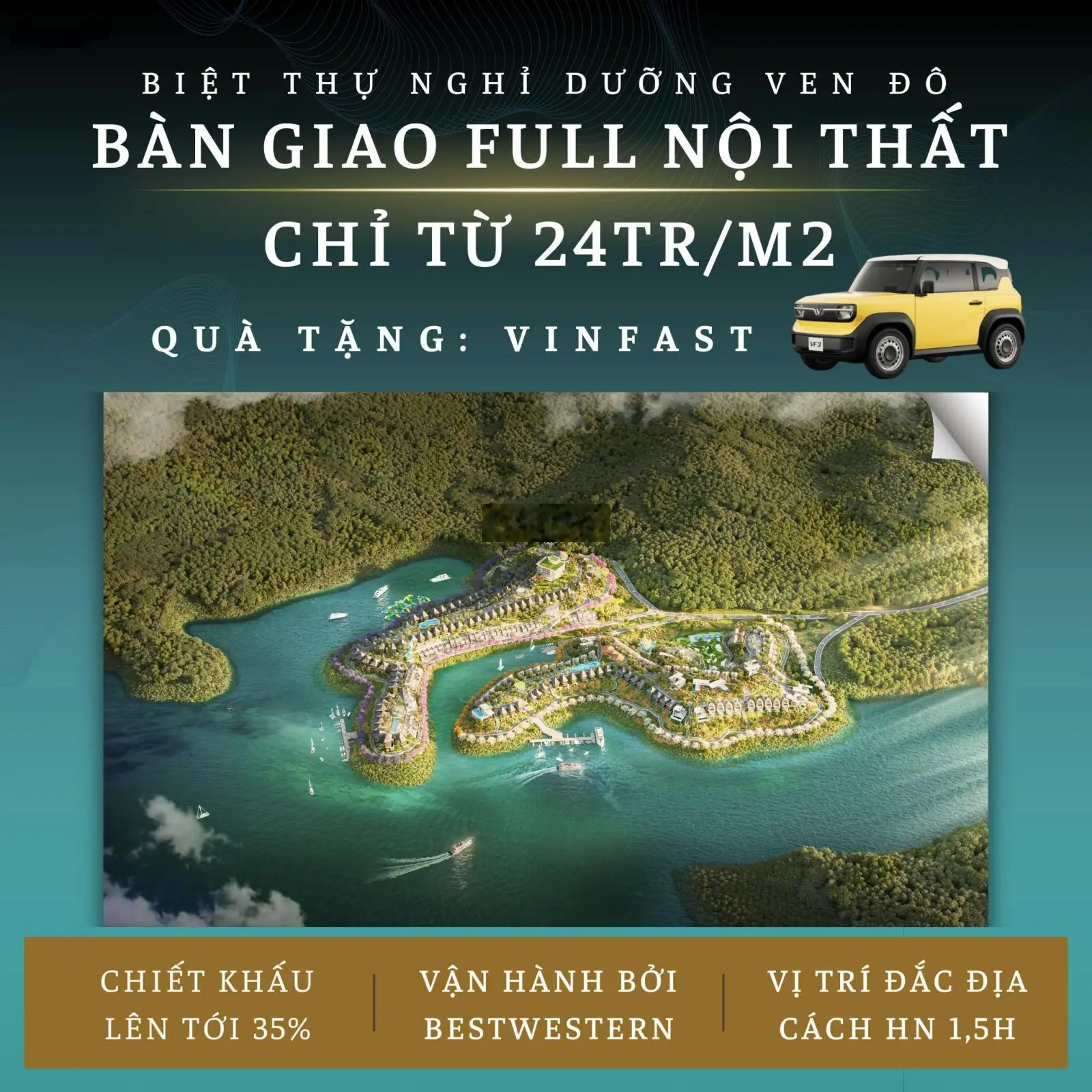 3,5 tỉ sở hữu ngay biệt thự full nội thất tại lòng hồ hòa bình dự án shoshin binh thanh