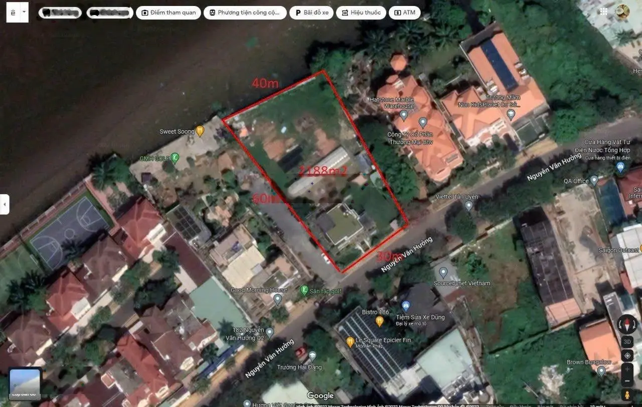 Bán đất mặt tiền Nguyễn Văn Hưởng. Top các lô đất tốt giảm sâu nhất chỉ từ 226tr/m2, SHCC TL mạnh