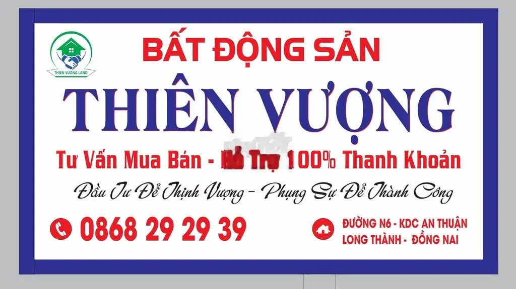 còn 6lô giá tốt tại dự án KDC An Thuận gần cổng chính SB Long Thành