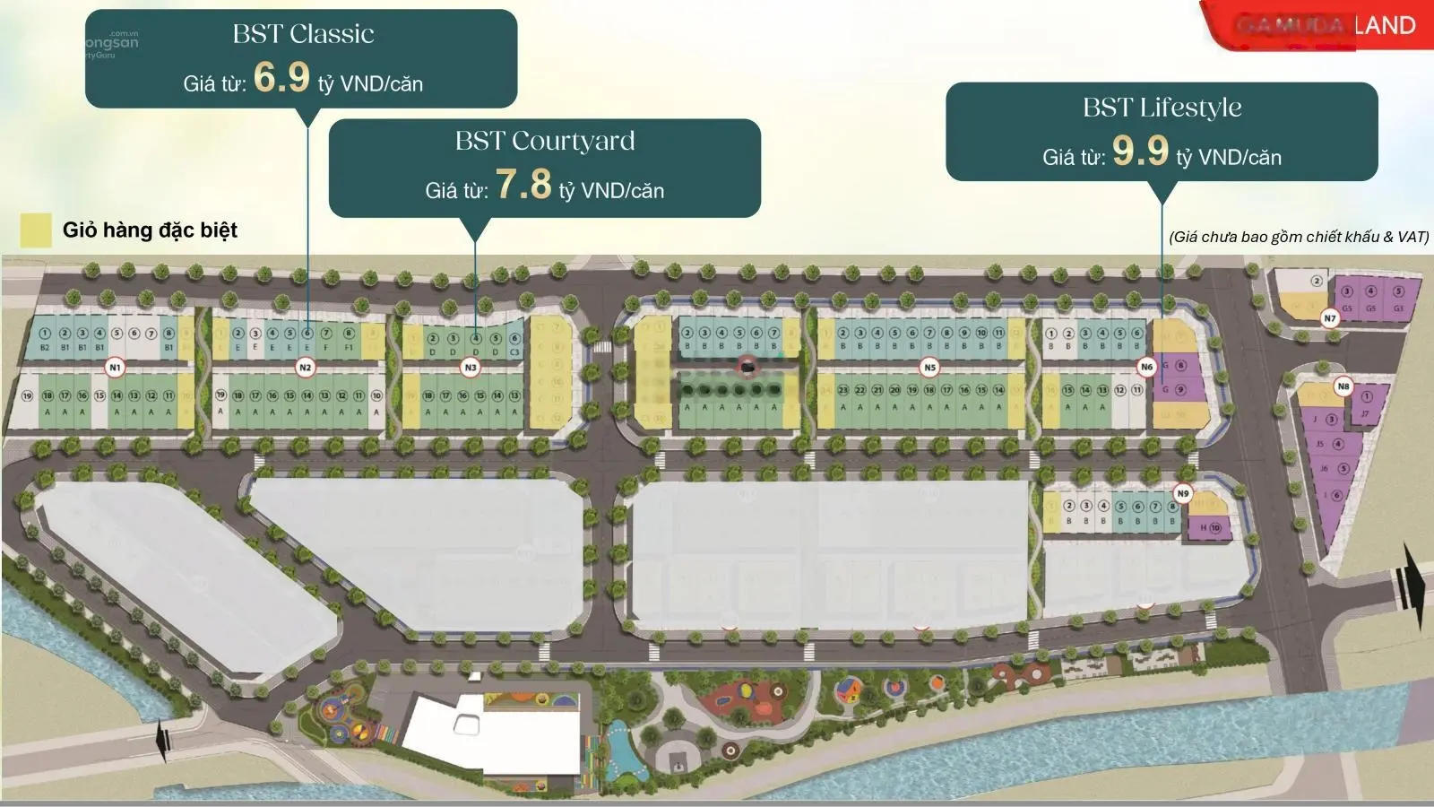 Khan hiếm với 212 căn nhà phố The Meadow, chiết khấu 500 triệu, có trường mầm non, hồ bơi, bảo vệ