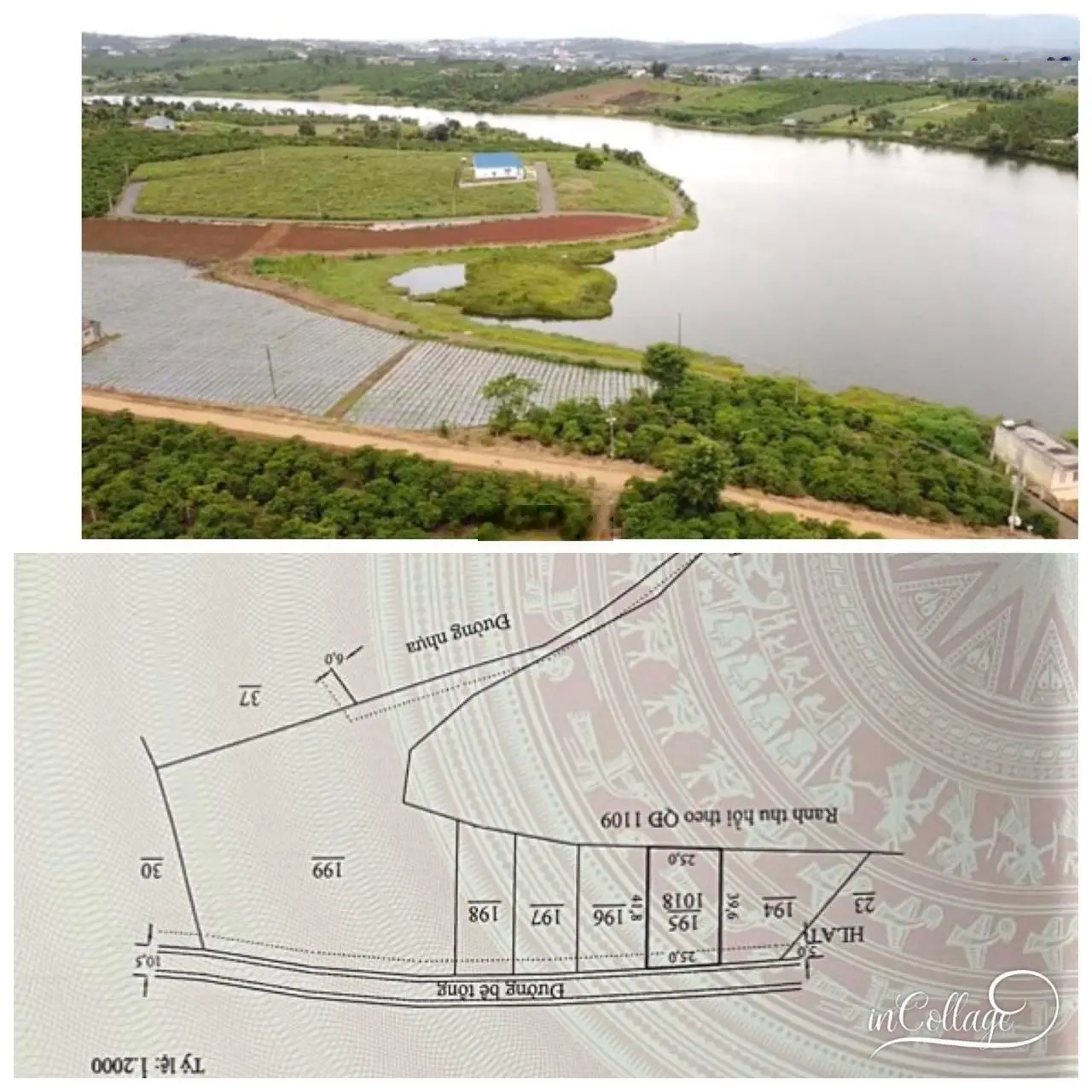 Bán đất thổ cư bám hồ Phúc Hưng - Phúc Thọ - Lâm Hà. Đất bám hồ Phúc Hưng